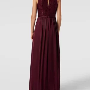 Jake*s Cocktail Abendkleid Mit Paillettenbesatz – Bordeaux Rot 15