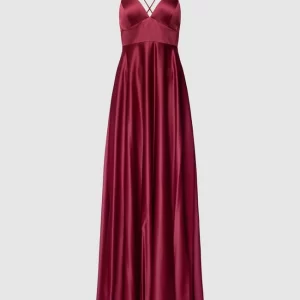 Jake*s Cocktail Abendkleid Mit Spaghettiträgern – Kirschrot 9