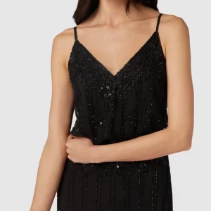LACE & BEADS Abendkleid Mit Pailletten Und Ziersteinen – Schwarz 11