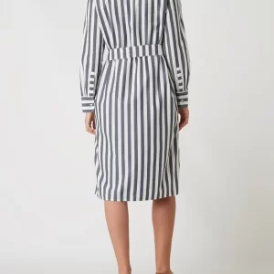 S.Oliver RED LABEL Hemdblusenkleid Aus Baumwolle – Marineblau 12
