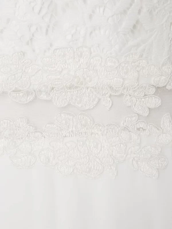 Mascara Abendkleid Mit Floralen Stickereien – Offwhite 3