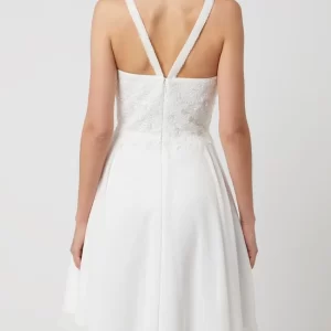 Luxuar Cocktailkleid Mit Herz-Ausschnitt – Offwhite 15