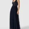 LACE & BEADS Abendkleid Mit Ziersteinen – Dunkelblau 17