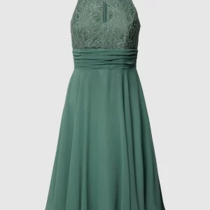 V.M. Cocktailkleid Mit Zierbesatz – Dunkelgrün 9