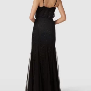 LACE & BEADS Abendkleid Mit Pailletten Und Ziersteinen – Schwarz 15