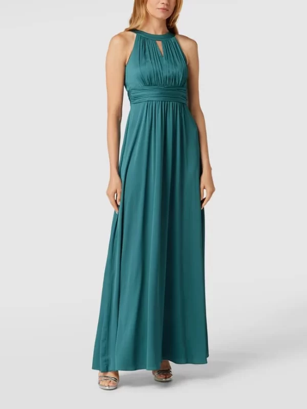 Jake*s Cocktail Abendkleid Mit Amerikanischem Ausschnitt – Smaragdgrün Meliert 5