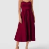 Jake*s Cocktail Cocktailkleid Mit Verstellbaren Trägern – Kirschrot 19