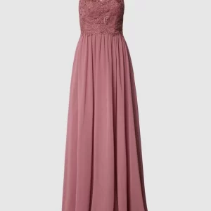 Laona Abendkleid Mit Ziersteinen Und Floralen Stickereien – Altrosa 9