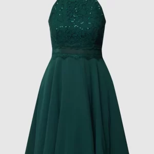 Jake*s Cocktail Cocktailkleid Mit Paillettenbesatz – Dunkelgrün 9