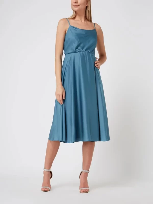 Jake*s Cocktail Cocktailkleid Aus Satin – Smaragdgrün Meliert 1