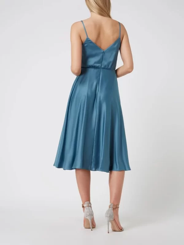 Jake*s Cocktail Cocktailkleid Aus Satin – Smaragdgrün Meliert 5